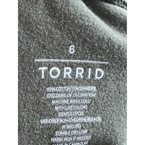 Torrid Women Pants Size 6X Black Pull On Legging Active Shorts Cacique Red Cherr - Picture 4 of 15